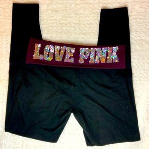 Victoria’s Secret PINK Sequin Yoga- Size Small